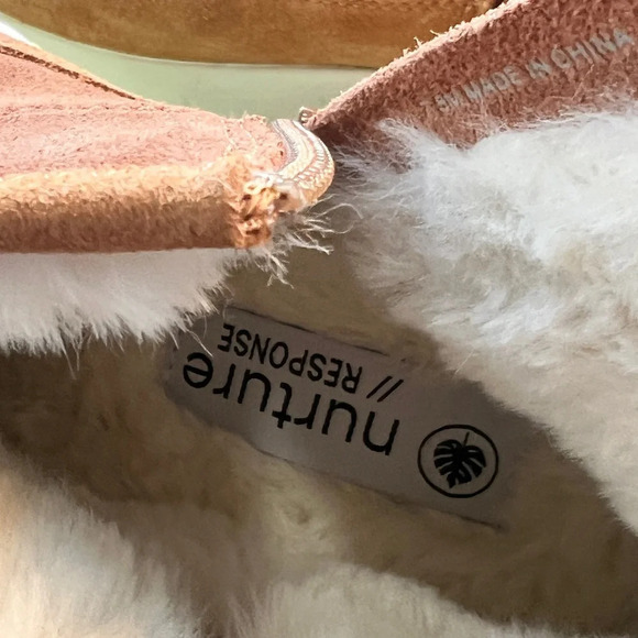 NWT Nurture the Rainier Sz 7.5 Tan Two-Tone Suede High Top Cold Weather Booties - Picture 11 of 16